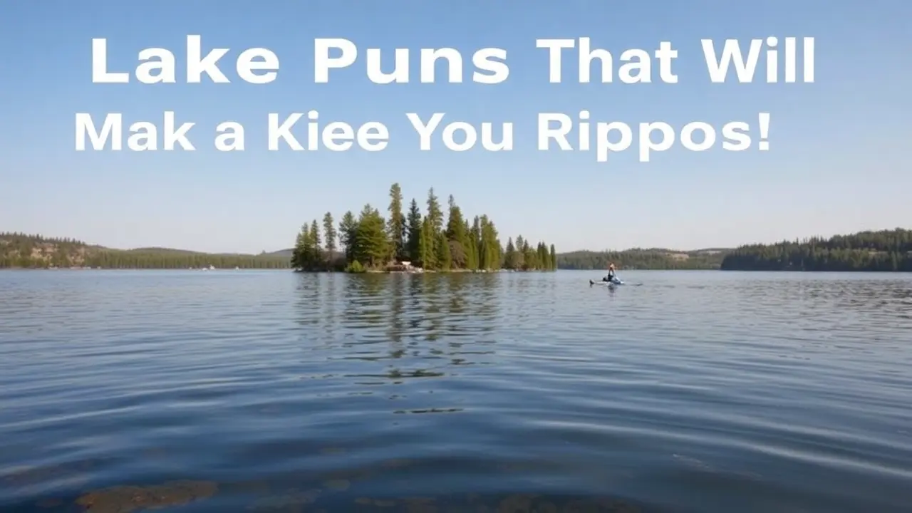 Lake Puns That Will Make You Ripple with Laughter!
