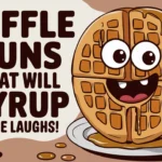 "Waffle Puns That Will Syrup Some Laughs!"