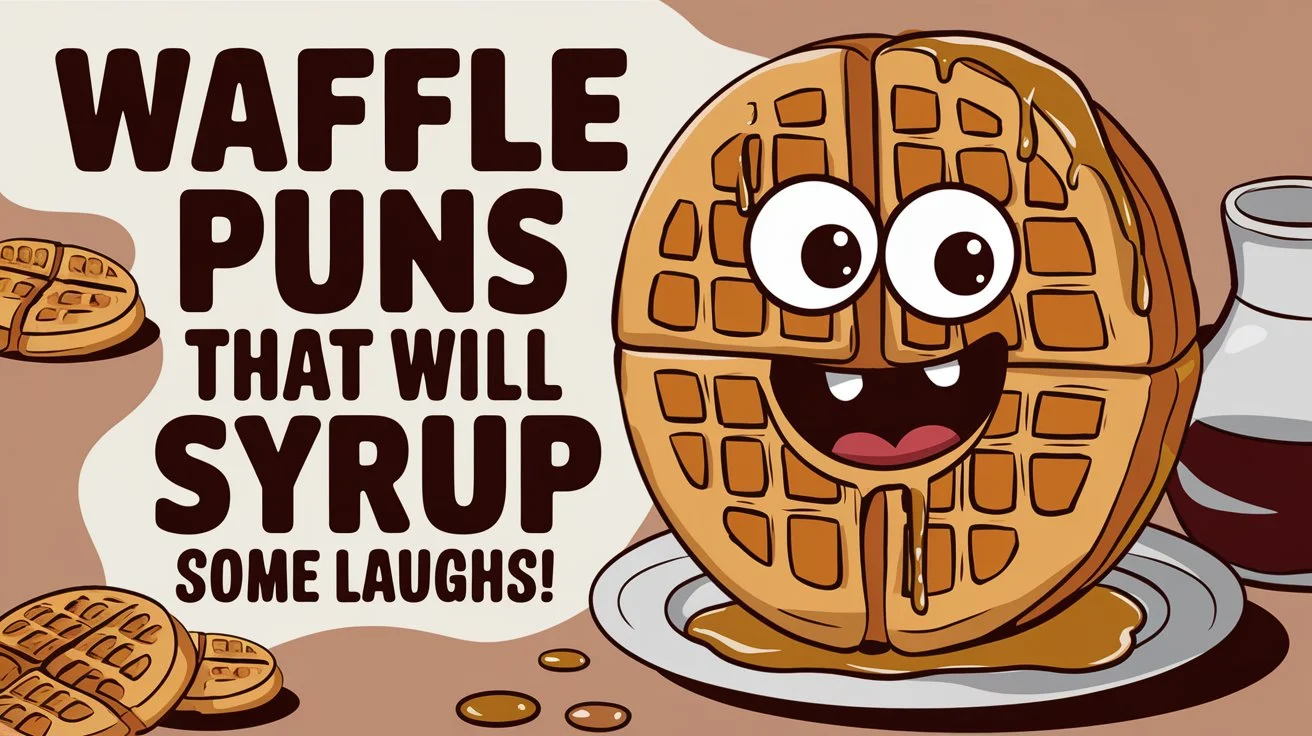 "Waffle Puns That Will Syrup Some Laughs!"