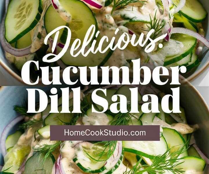 Creamy Cucumber Salad with Dill