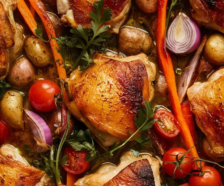 Ranch Baked Chicken and Vegetables