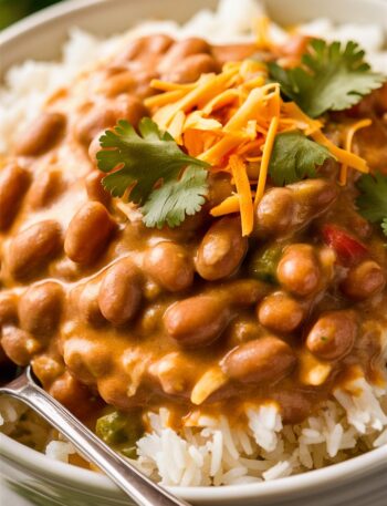 Creamy Cheddar Pinto Beans