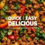 Ground Turkey and Peppers Skillet