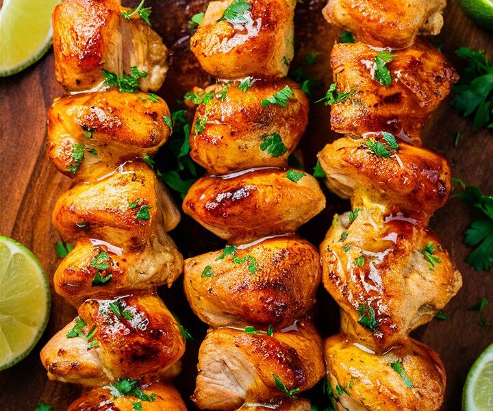 Honey Lime Chicken Skewers
