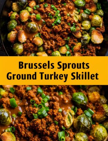 Ground Turkey Brussels Sprouts Skillet