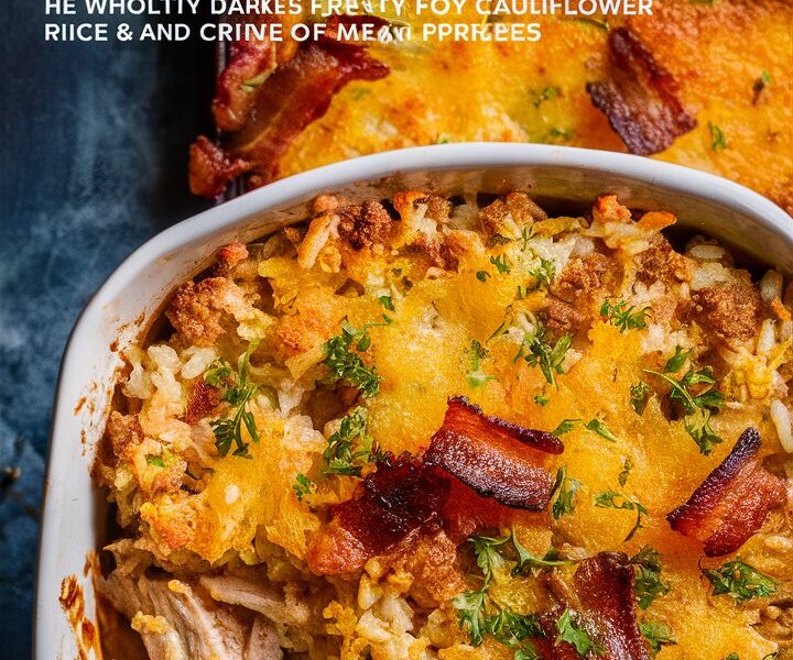 Chicken Cauliflower Rice Casserole