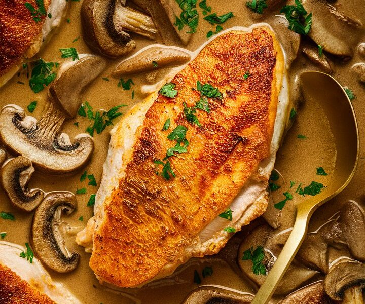 Creamy Chicken Mushroom Pasta
