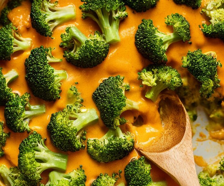 Broccoli with Cheese Sauce