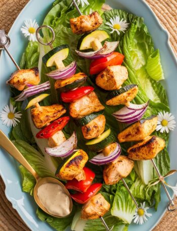 Grilled Chicken Caesar Kabobs