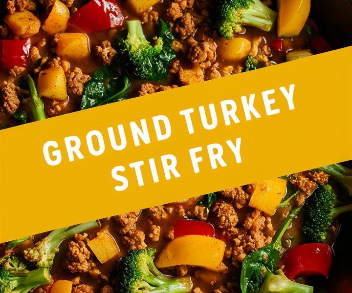 Spicy Ground Turkey Stir Fry Bowl