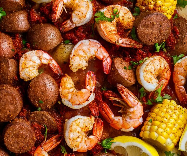 Easy Air Fryer Shrimp Boil
