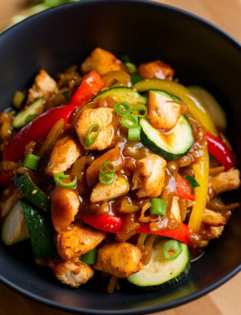 Chicken and Zucchini Stir-Fry