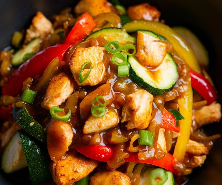 Chicken and Zucchini Stir-Fry