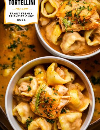 Crockpot Chicken Tortellini Soup