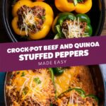 Crockpot Quinoa Stuffed Peppers