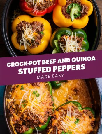 Crockpot Quinoa Stuffed Peppers