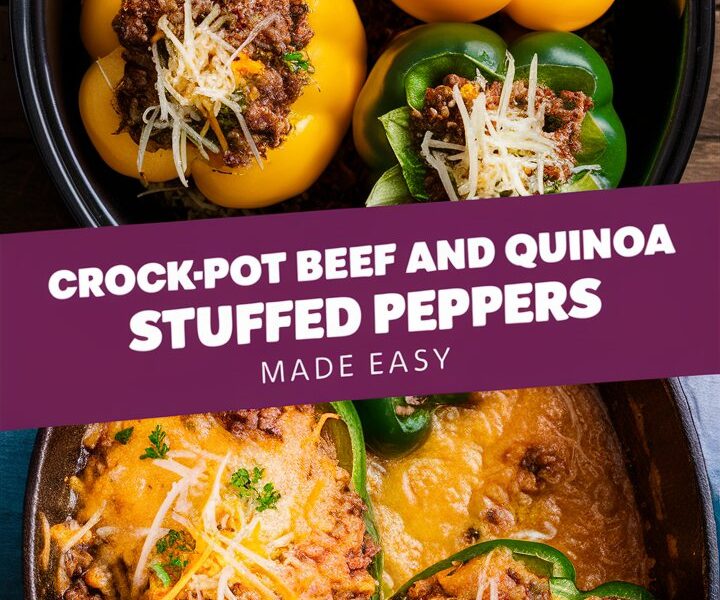 Crockpot Quinoa Stuffed Peppers