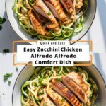 Creamy Chicken Zucchini Alfredo