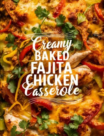 Creamy Chicken Fajita Bake