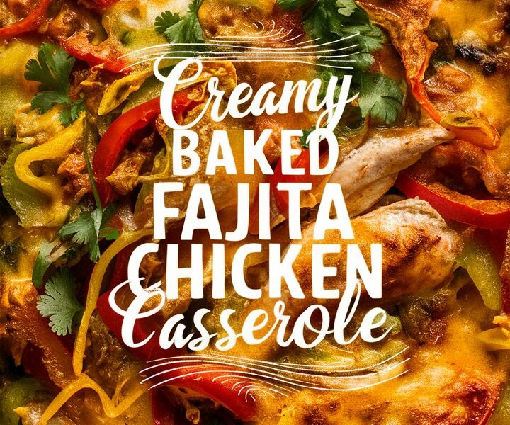 Creamy Chicken Fajita Bake