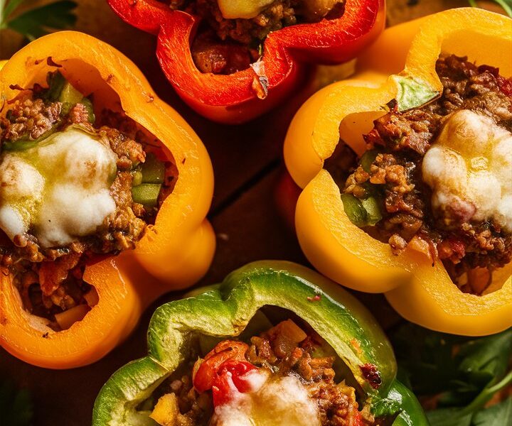 Turkey Stuffed Bell Peppers