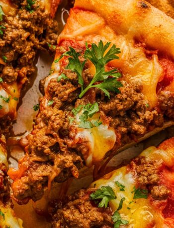 Breakfast Pizza with Eggs and Sausage