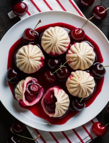 Cherry Vareniki (Ukrainian Dumplings)