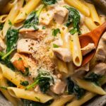 Creamy Spinach Artichoke Pasta