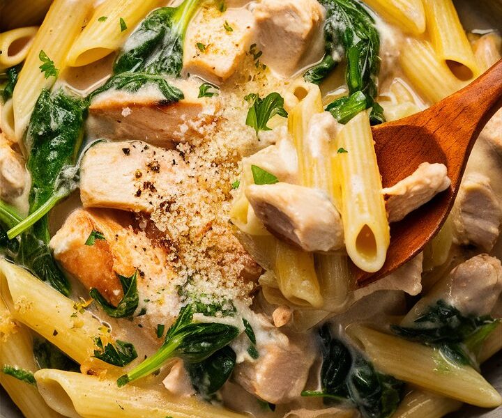 Creamy Spinach Artichoke Pasta