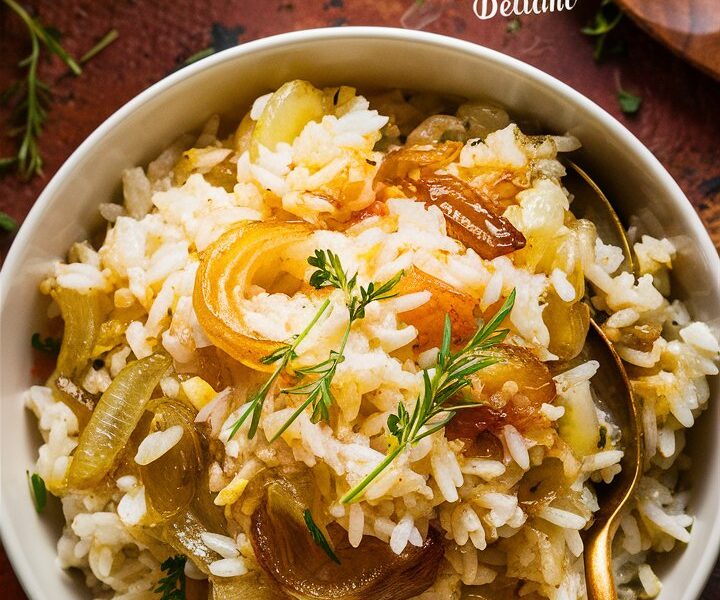 Baked French Onion Rice