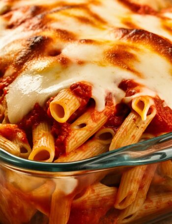 Red and White Spaghetti Bake