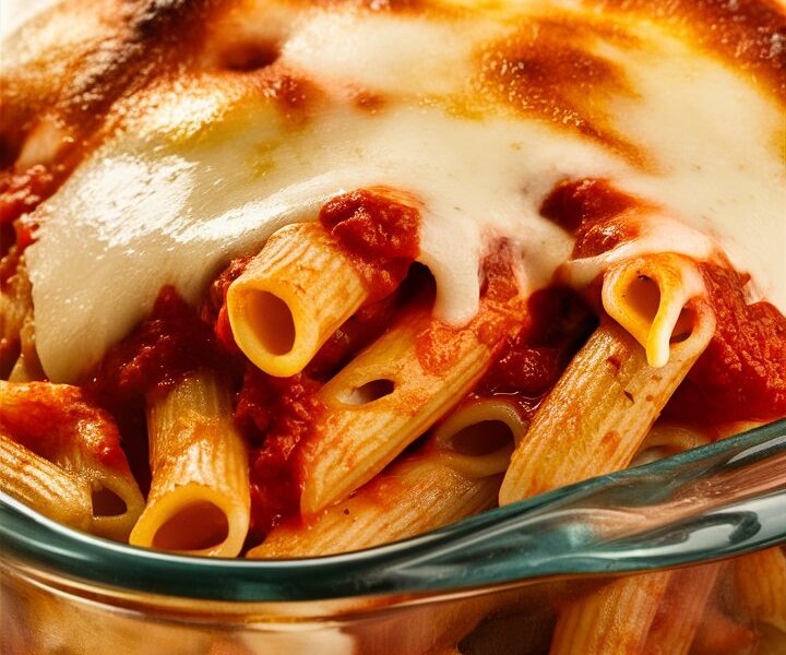 Red and White Spaghetti Bake