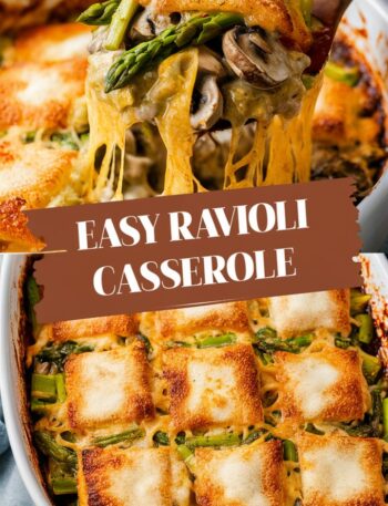 Cozy Cheese Ravioli Casserole