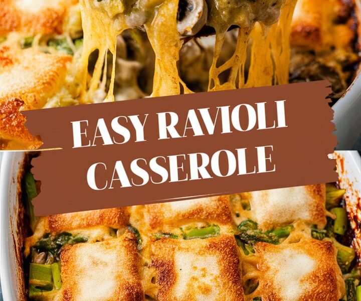 Cozy Cheese Ravioli Casserole