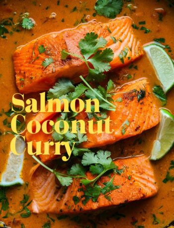 Baked Salmon with Coconut Curry Sauce