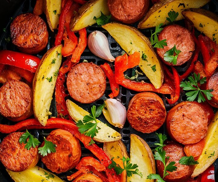 Air Fryer Kielbasa and Potatoes