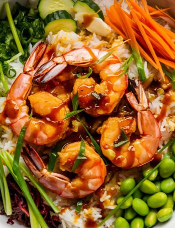 Spicy Shrimp Rice Bowl