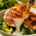 Grilled Chicken with Creamy Garlic Sauce