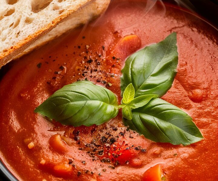 Roasted Tomato Basil Soup