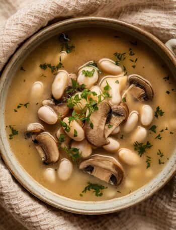 Mushroom and White Bean Soup