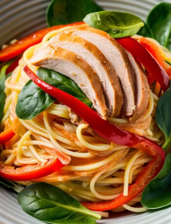 Creamy Chicken Spaghetti Squash