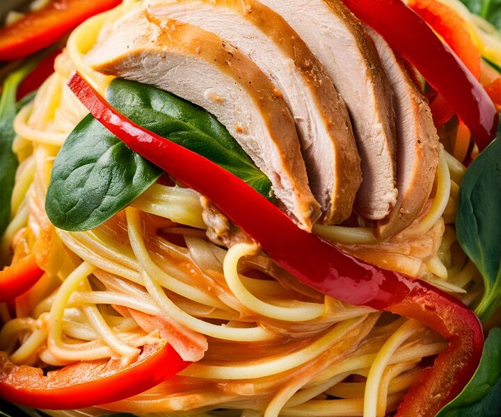 Creamy Chicken Spaghetti Squash