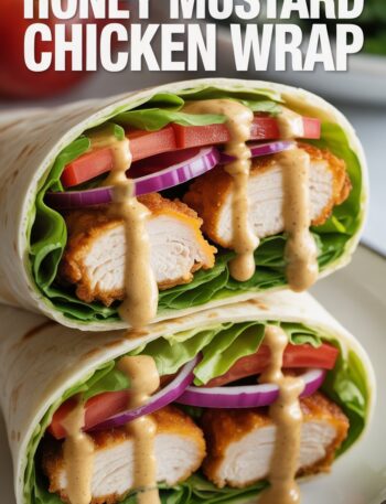 Chicken Wrap with Honey Mustard Sauce